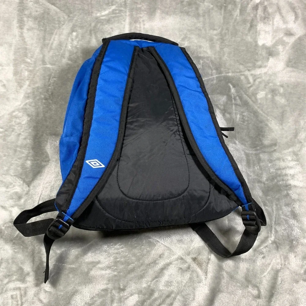 Umbro Backpack Bue Soccer Travel Daypack Commuter School Padded Embroidered Logo